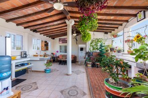 Entrance to Montana Suite's great room, a combined indoor garden & living  area.