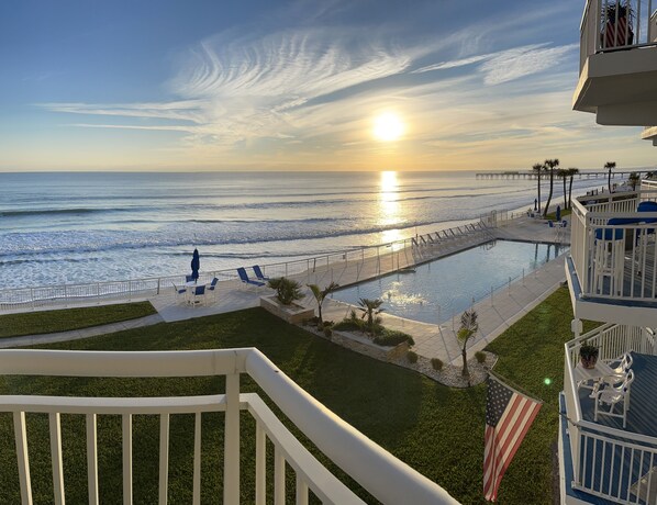 Stunning view from your private balcony!