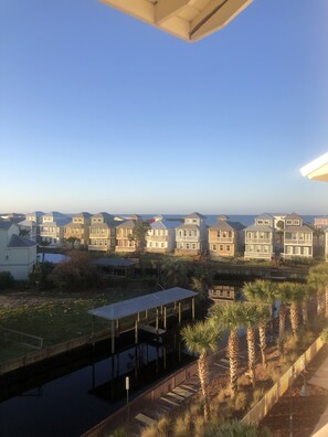 Beautiful ocean views from the balcony.