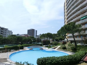 Pool. Exterior view swimming pool