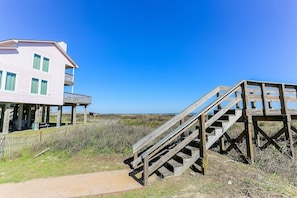 quick walkover to the beach