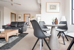 Open plan living and dining