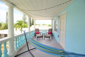 Hammock and lounge chairs for reading and relaxing