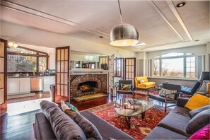 Enjoy comfort and beautiful views from the living room.