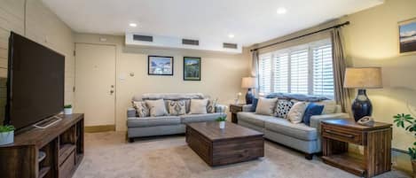 Kick back in our inviting living room