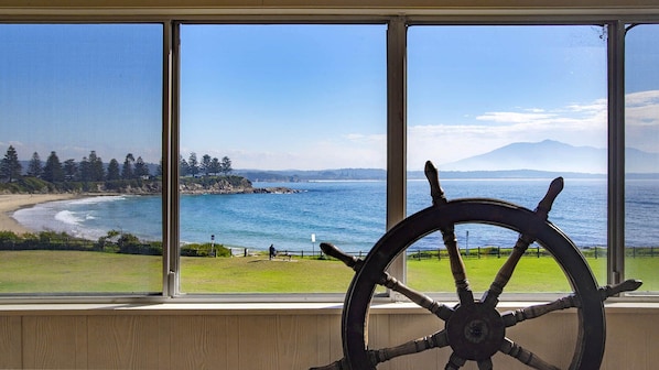 Undisturbed view of Horseshoe Bay Beach from your balcony