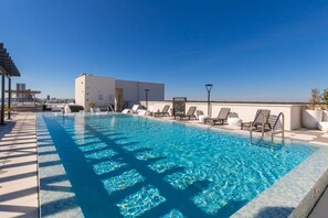 Enjoy the heated, endless wade pool on the rooftop!