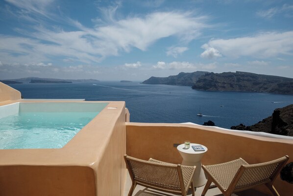 Hot tub with great views