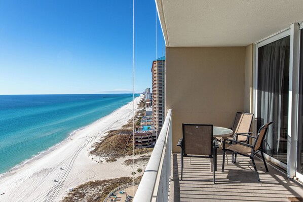 Private balcony.