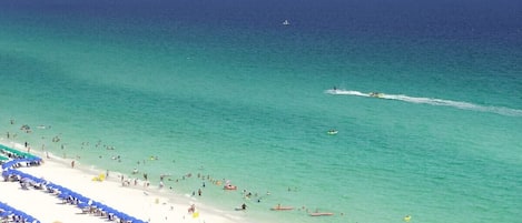 The Gulf of Mexico boasts beautiful blue water year-round.