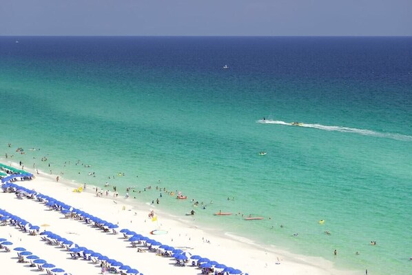 The Gulf of Mexico boasts beautiful blue water year-round.