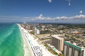 Miles of white sand beaches.