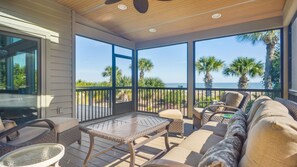 Incredible Screened Porch with Ocean Views