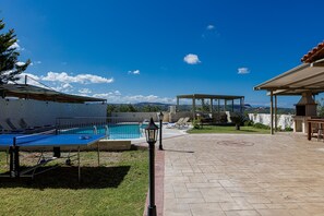 A Ping-Pong table is also available outdoors.