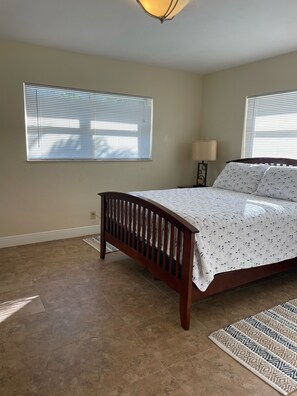 Bedroom with queen bed