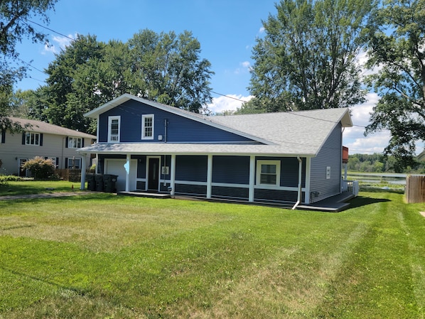 front view of the house
