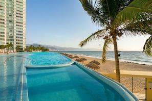 Pool and beach view