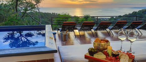 Enjoy the beautiful terrace with daily breathtaking views