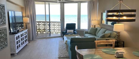 Enjoy the stunning ocean views from the living room!!! 