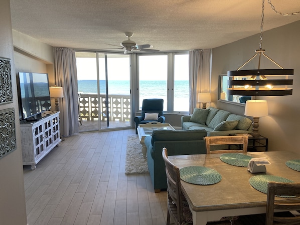Enjoy the stunning ocean views from the living room!!! 