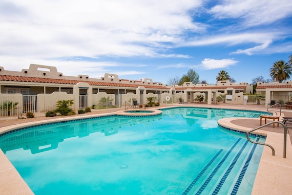 Two Outdoor Swimming Pools are available for Guest Use, one is a Family Pool and the other is Adults Only.