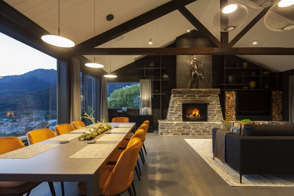 Living Room open fireplace