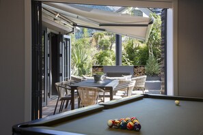 Patio and Pool Table