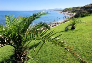 Area that directly surrounds the property. Local sandy beach