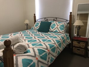 Comfortable queen bed