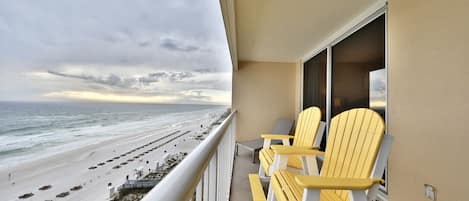 Private balcony overlooking the Gulf of Mexico!