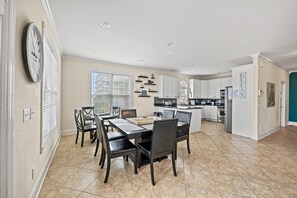 Plenty of seating for a home cooked meal with the family.