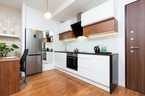 Functional kitchenette.
