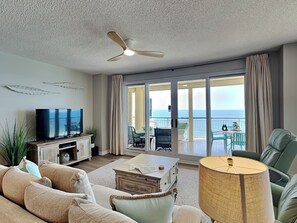 Living Area - TV and Access to Balcony