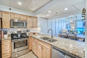 Cook Gourmet in the Spacious Kitchen