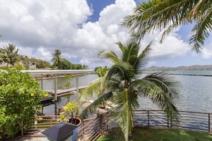 Sea Breeze Villa: Our property has been fenced for your safety. The grounds have peaceful, lush landscaping.