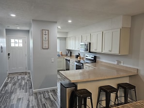 Full kitchen with large pantry
