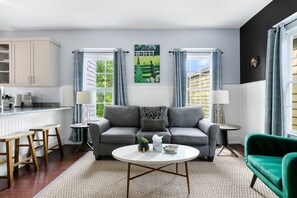 Chic and compact – a perfect place to relax or catch up with friends.