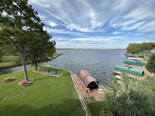 Gorgeous lake view from patio