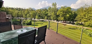 Blick vom Balkon
