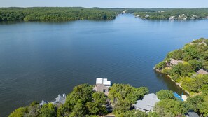 his house is located near mile marker 25 on the Lake of the Ozarks.