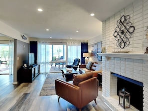 Living Room - flat-screen TV.