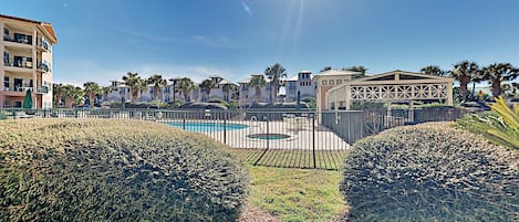 Patio and Pool View