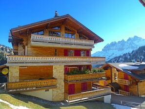 Ciel, Bâtiment, Fenêtre, Montagne, Bois, Pente, Maison, Chalet, Neige, Loisir