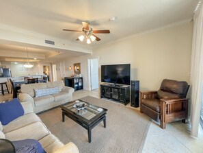 Gulf Front View Living Room 