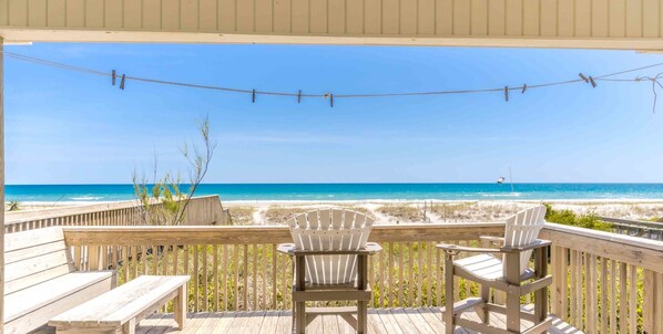Oceanfront Partially Covered Sun Deck
