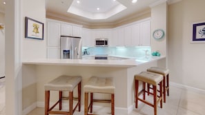 Kitchen with Countertop Seating