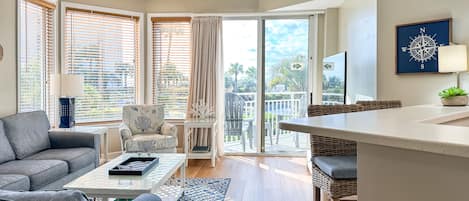 Living Area with Balcony