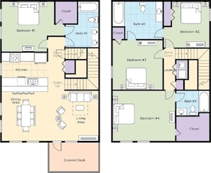 Two floor layout! Plenty of room!