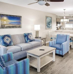 Queen size sleeper sofa for two more!