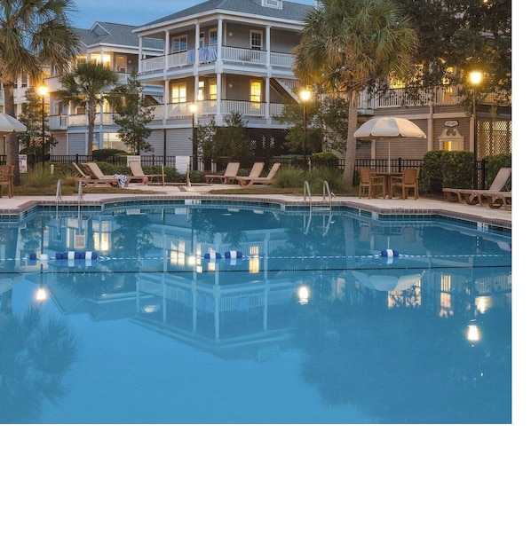 Enjoy the pool at night!
